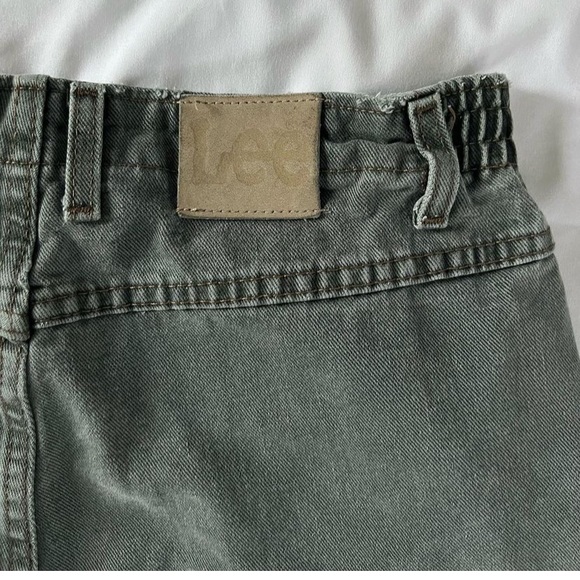 Vintage Dark Sage Green Lee Jeans - Picture 5 of 6